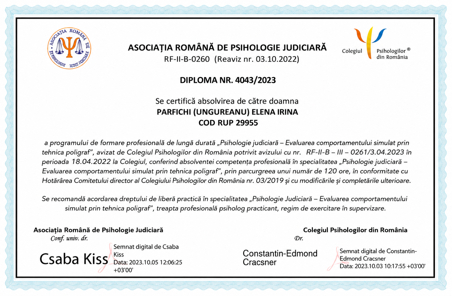Diplomă Gurbelea Gică 2